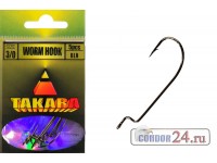 Крючки офсетные TAKARA Worm hook